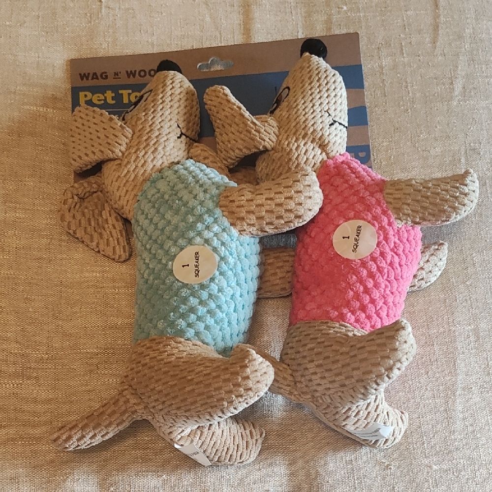 PETS: Dog Toy Set - Blue and Pink